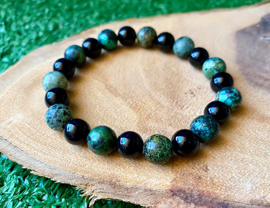 Onyx & African Jasper Bracelet