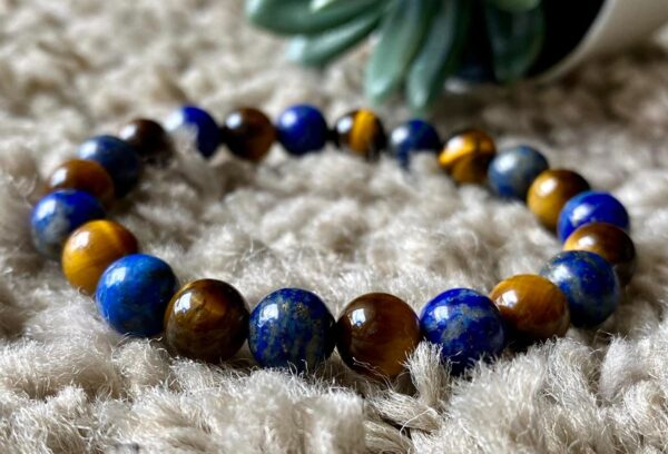 Tiger's eye & Lapis Lazuli Bracelet