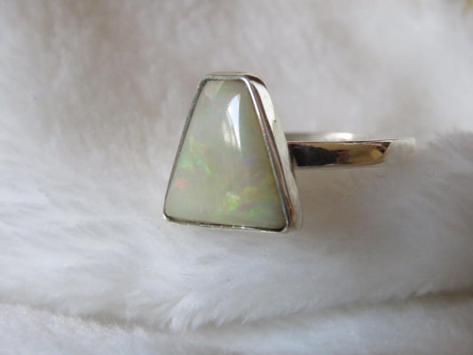 Opal Stone Silver Ring