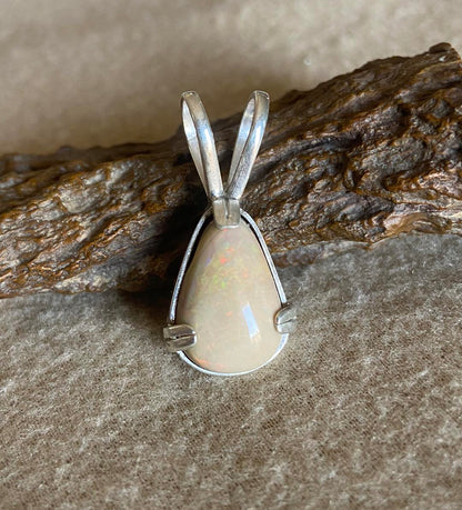 Opal Silver Pendant