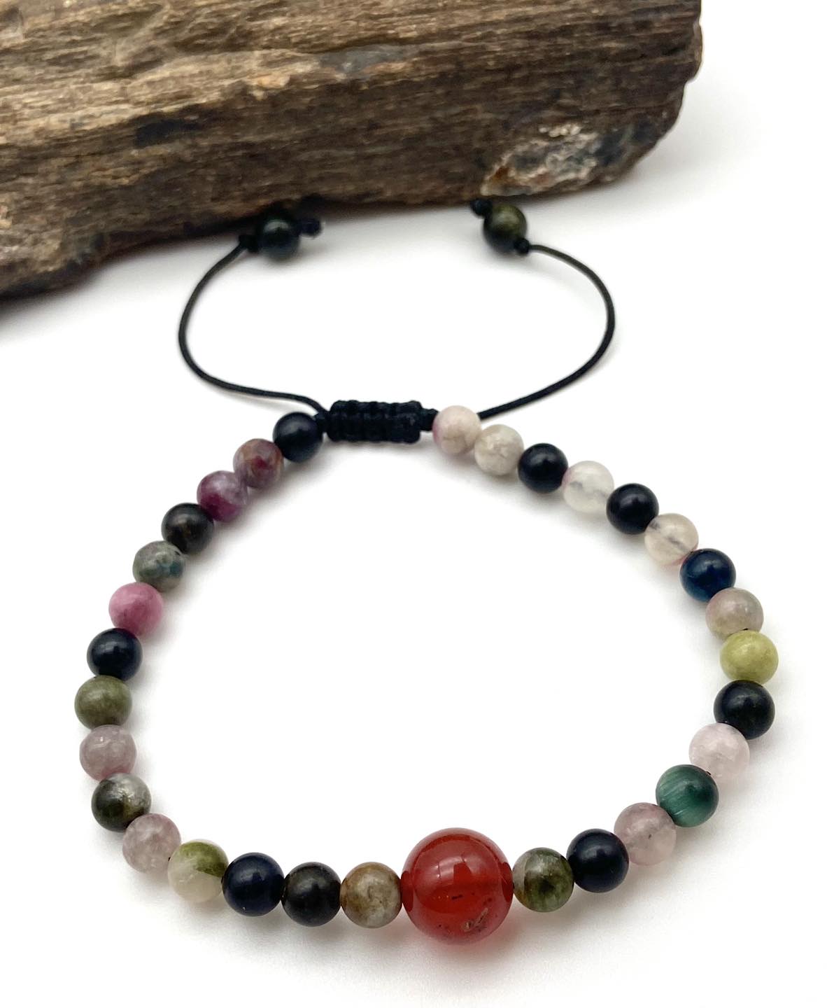 Tourmaline & Carnelian Bracelet