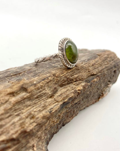 Peridot Silver Ring