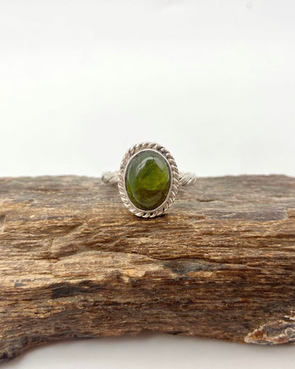 Peridot Silver Ring