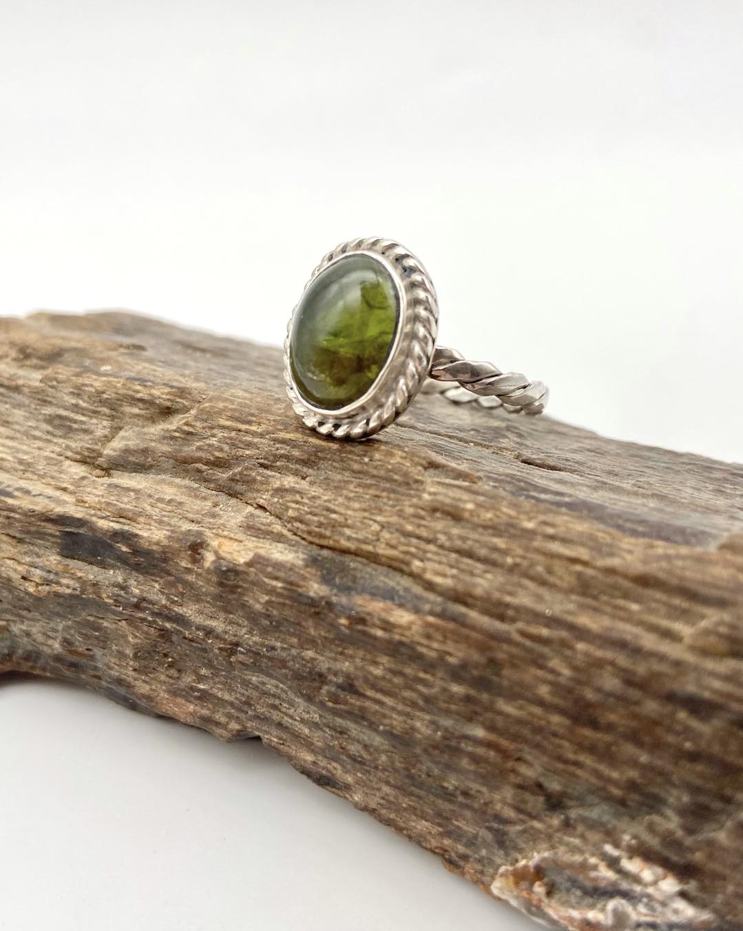 Peridot Silver Ring