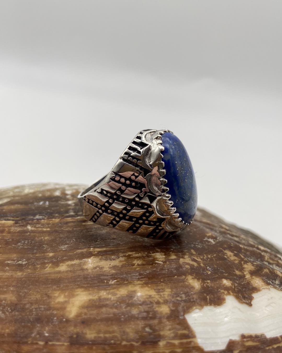 Lapis Lazuli Men Silver Ring