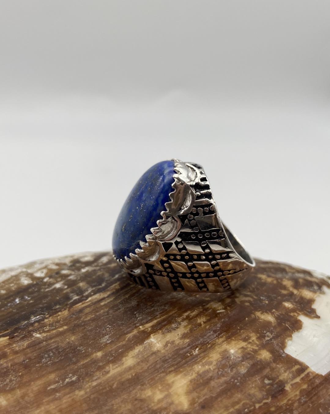 Lapis Lazuli Men Silver Ring