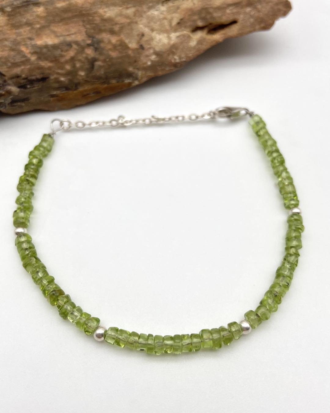 Peridot Silver Bracelet