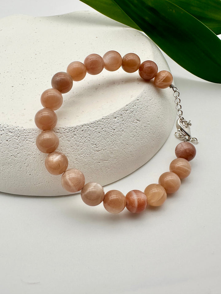 Sunstone Silver Bracelet