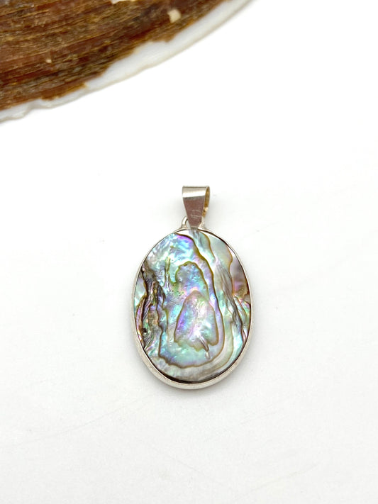 Abalone Shell Silver Pendants - Dokkana Gemstones