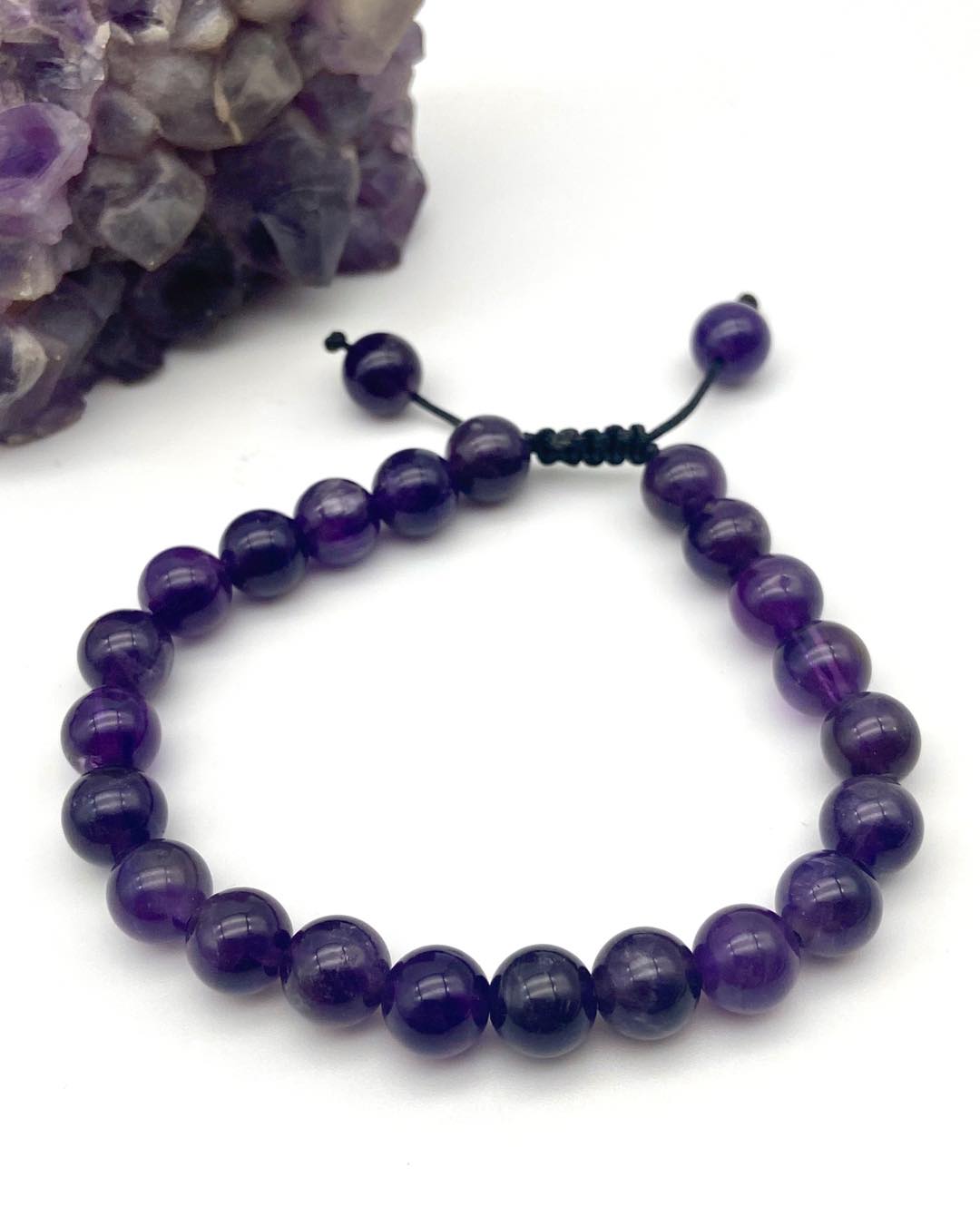 Amethyst Free Size Bracelet - Dokkana Gemstones