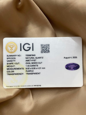 Amethyst Silver Ring - Dokkana Gemstones