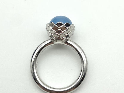 Aquamarine stone Silver Ring - Dokkana Gemstones