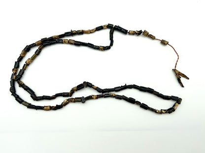 Black Coral 99 Beads Rosary - Dokkana Gemstones