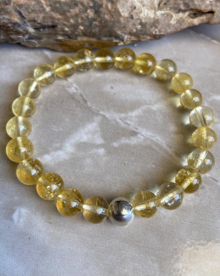 Citrine Bracelet With Silver - Dokkana Gemstones