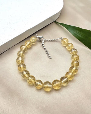 Citrine Silver Bracelet - Dokkana Gemstones