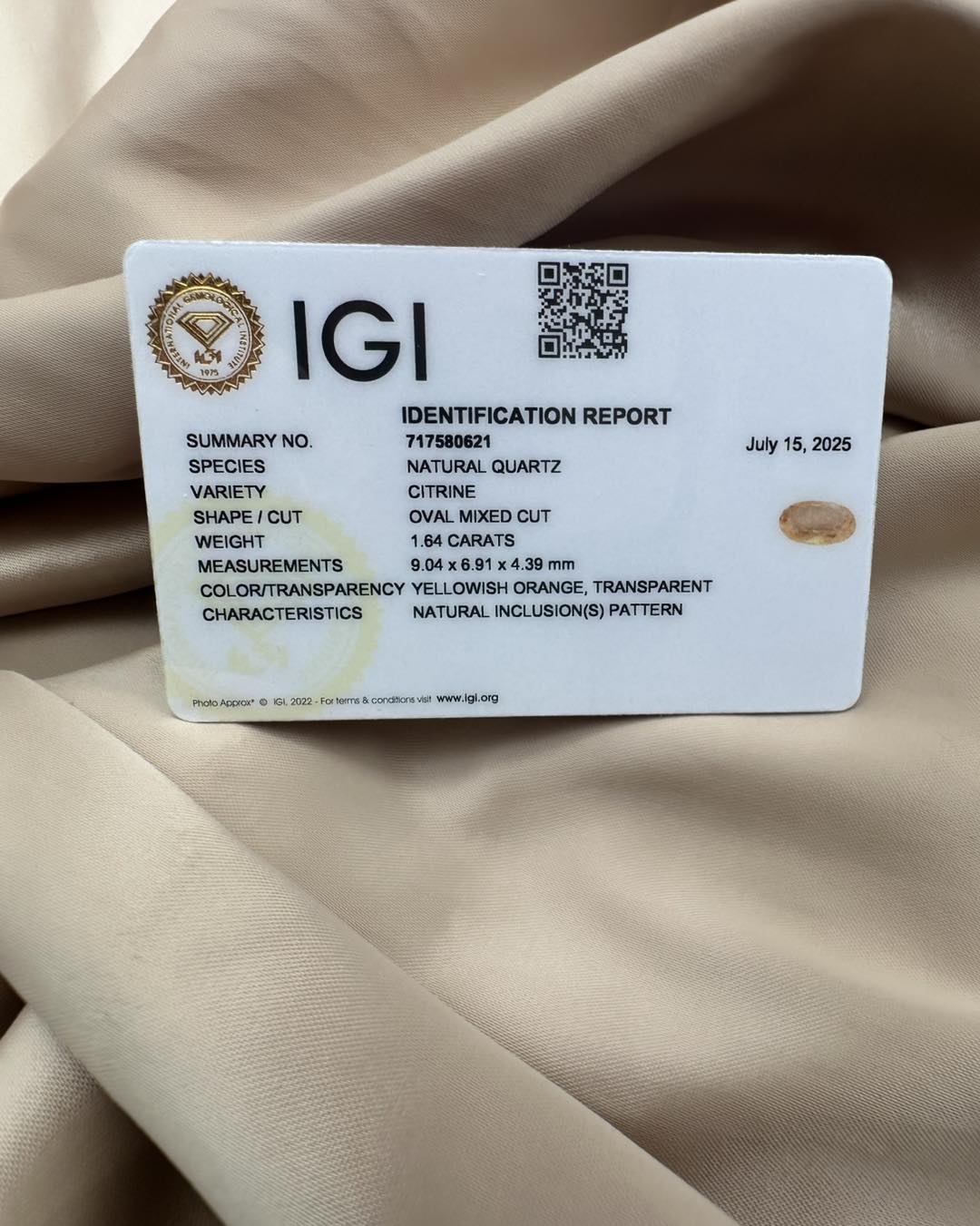 Citrine Silver Ring - Sun & Moon Design - Dokkana Gemstones