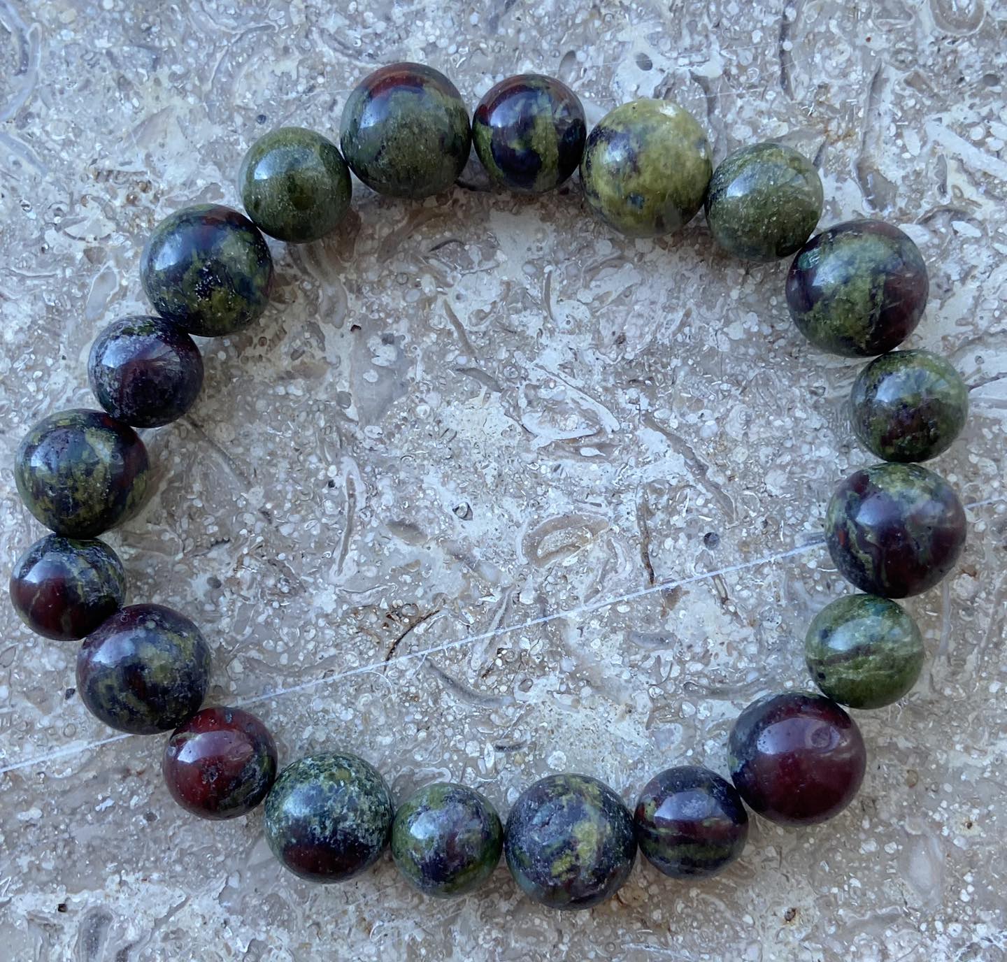 Dragon Blood Jasper Bracelet - Dokkana Gemstones