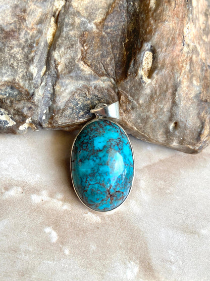 Egyptian Turquoise Silver Pendants - Dokkana Gemstones