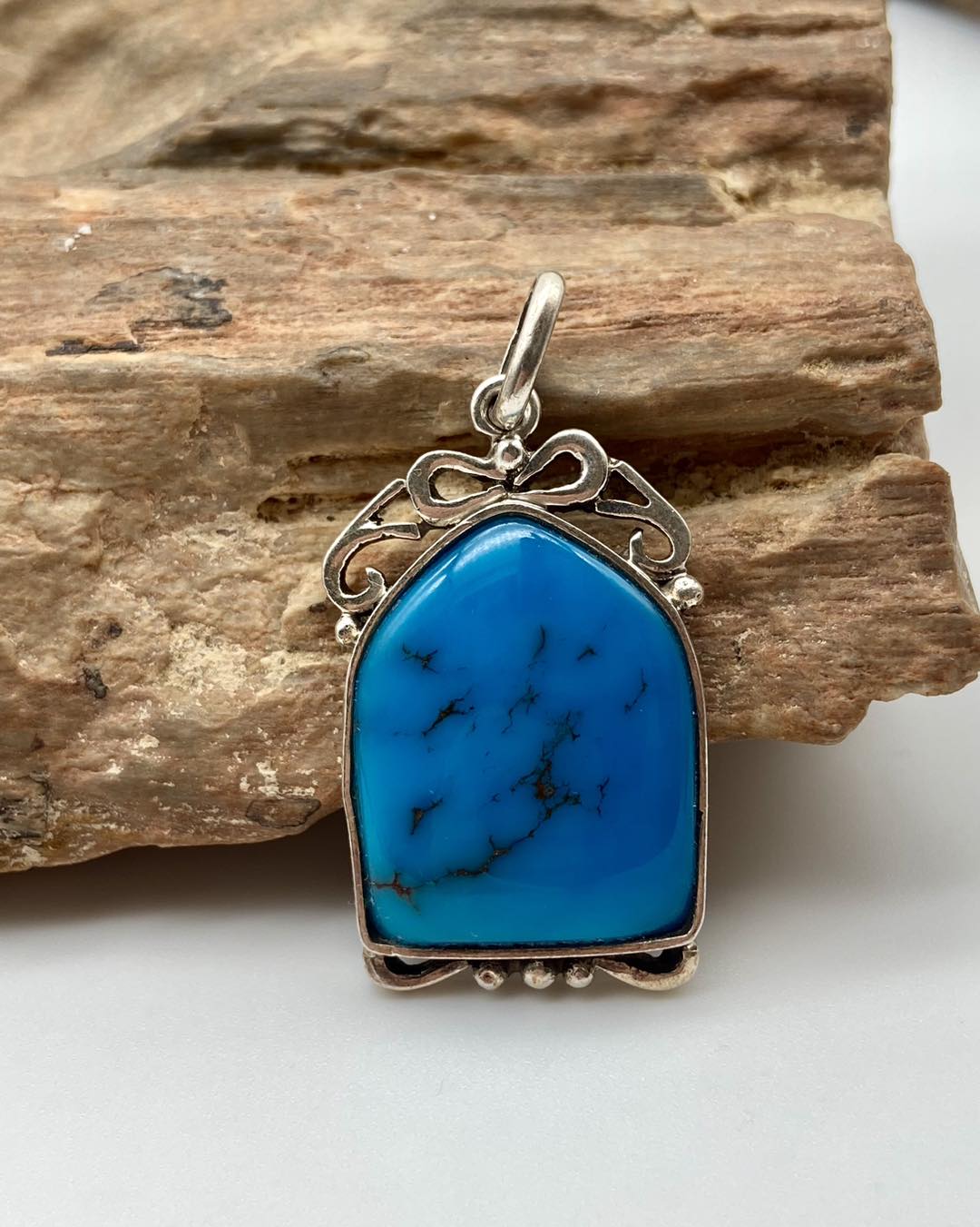 Egyptian Turquoise Stone Pendant - Dokkana Gemstones