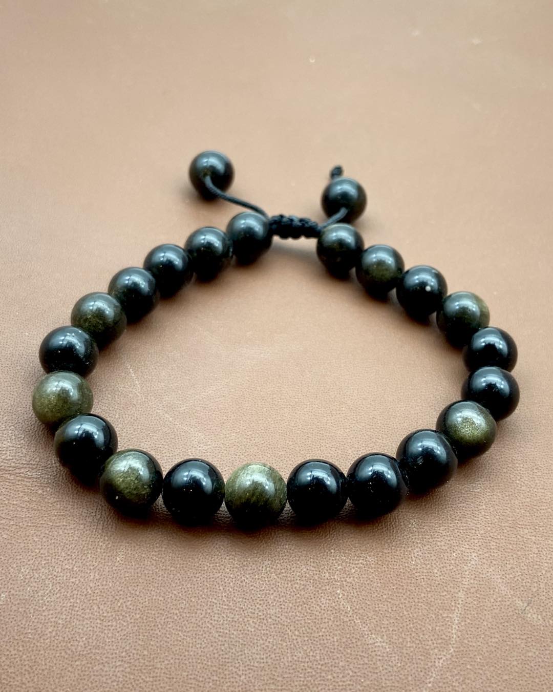 Golden Obsidian Free Size Bracelet - Dokkana Gemstones