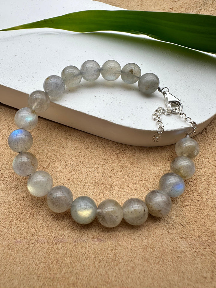 Labradorite Silver Bracelet - Dokkana Gemstones