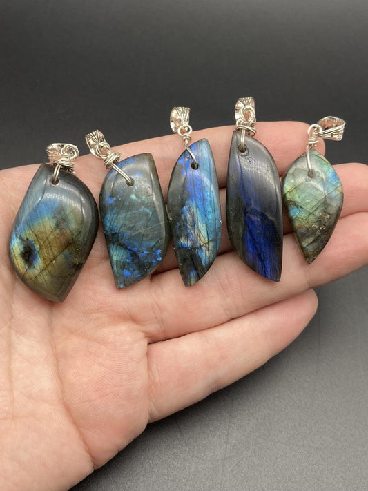 Labradorite Silver Pendants - Dokkana Gemstones