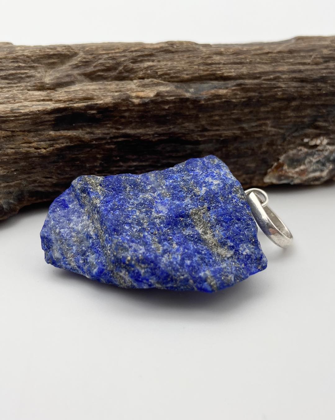 Lapis Lazuli raw pendant - Dokkana Gemstones