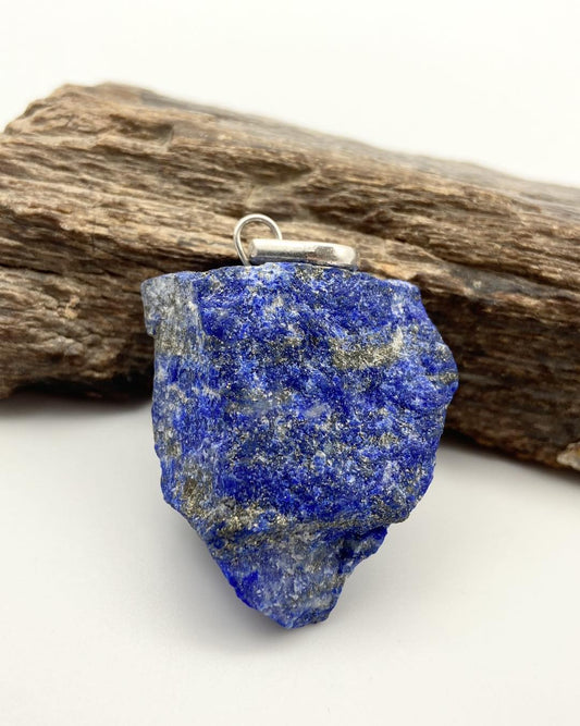 Lapis Lazuli raw pendant - Dokkana Gemstones