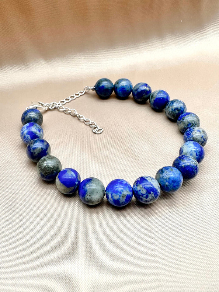 Lapis Lazuli Silver Bracelet - Dokkana Gemstones