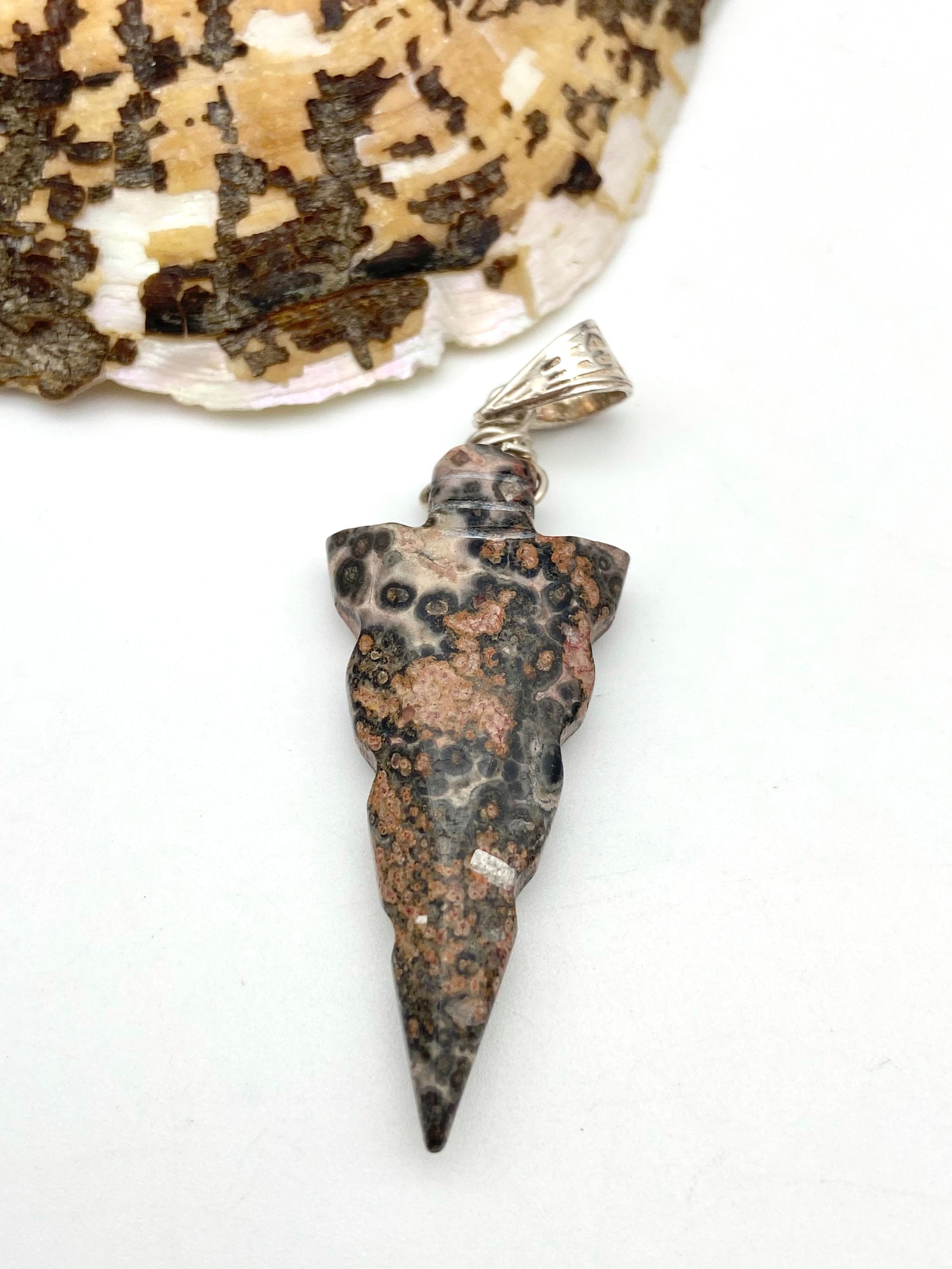 Leopard Skin Jasper Silver Pendant - Dokkana Gemstones