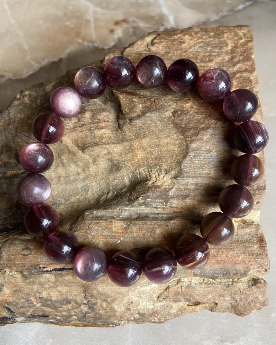 Lepidolite Mica High Grade Bracelet - Dokkana Gemstones
