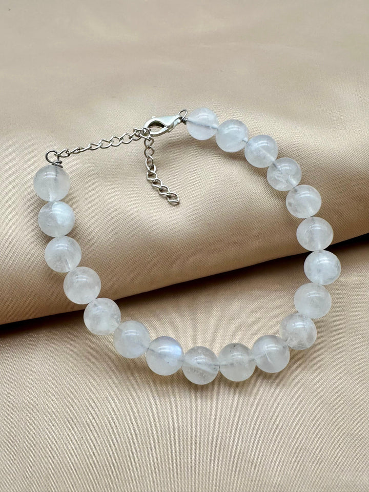 Moonstone High Grade Silver Bracelet - Dokkana Gemstones