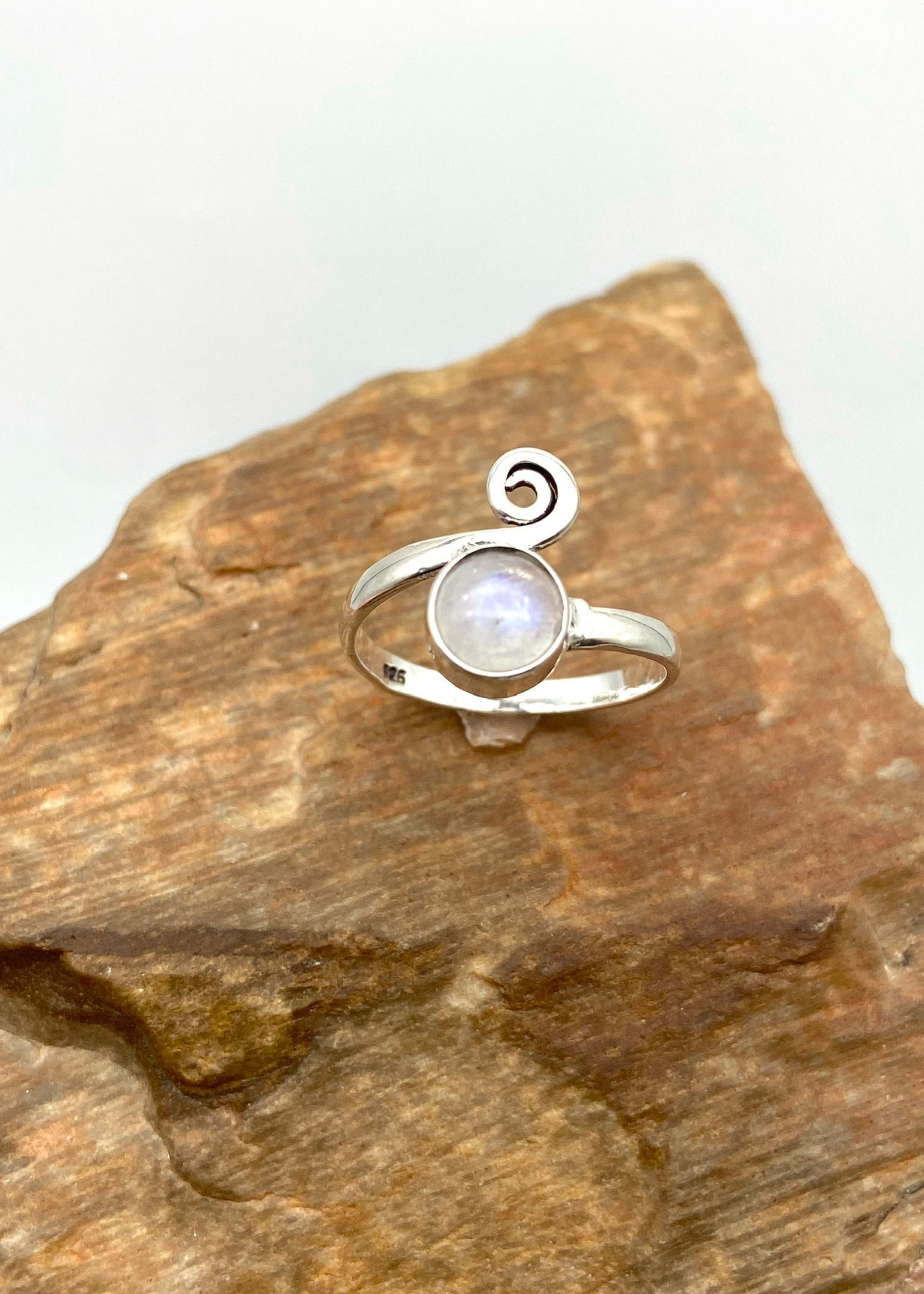 Moonstone Silver Ring - Dokkana Gemstones