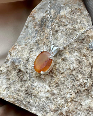 Natural Agate Gem Quality Silver Pendant - Dokkana Gemstones