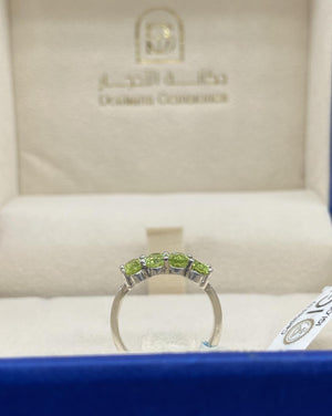 Natural Peridot stones - 4 Design - Silver Ring - Dokkana Gemstones