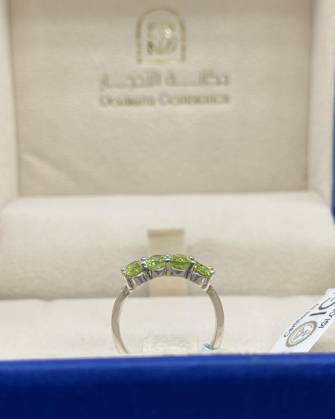 Natural Peridot stones - 4 Design - Silver Ring - Dokkana Gemstones