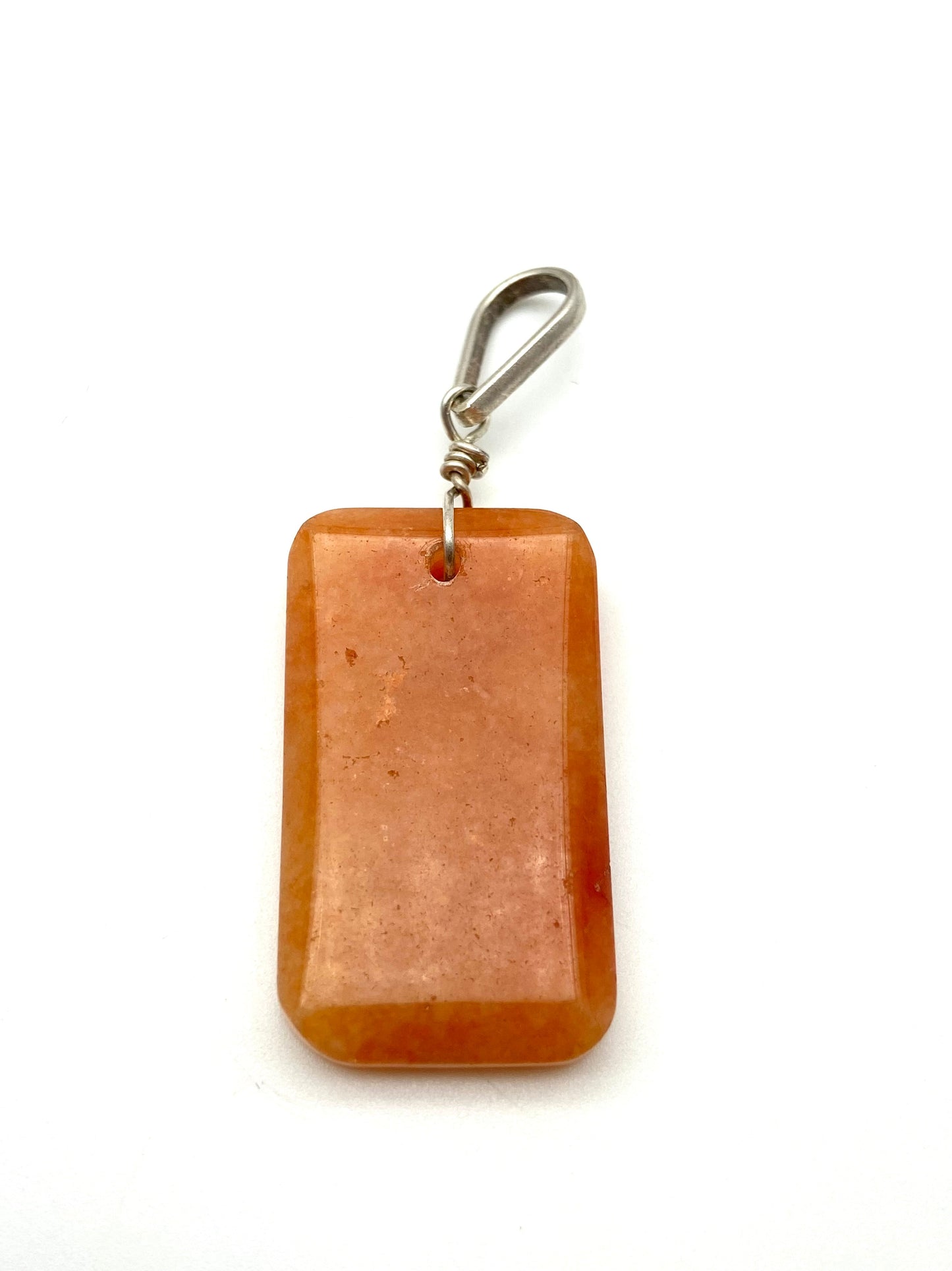 Orange Aventurine Silver Pendants - Dokkana Gemstones