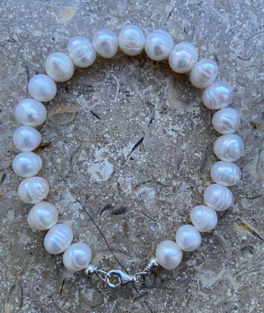 Pearl Silver Bracelet - Dokkana Gemstones