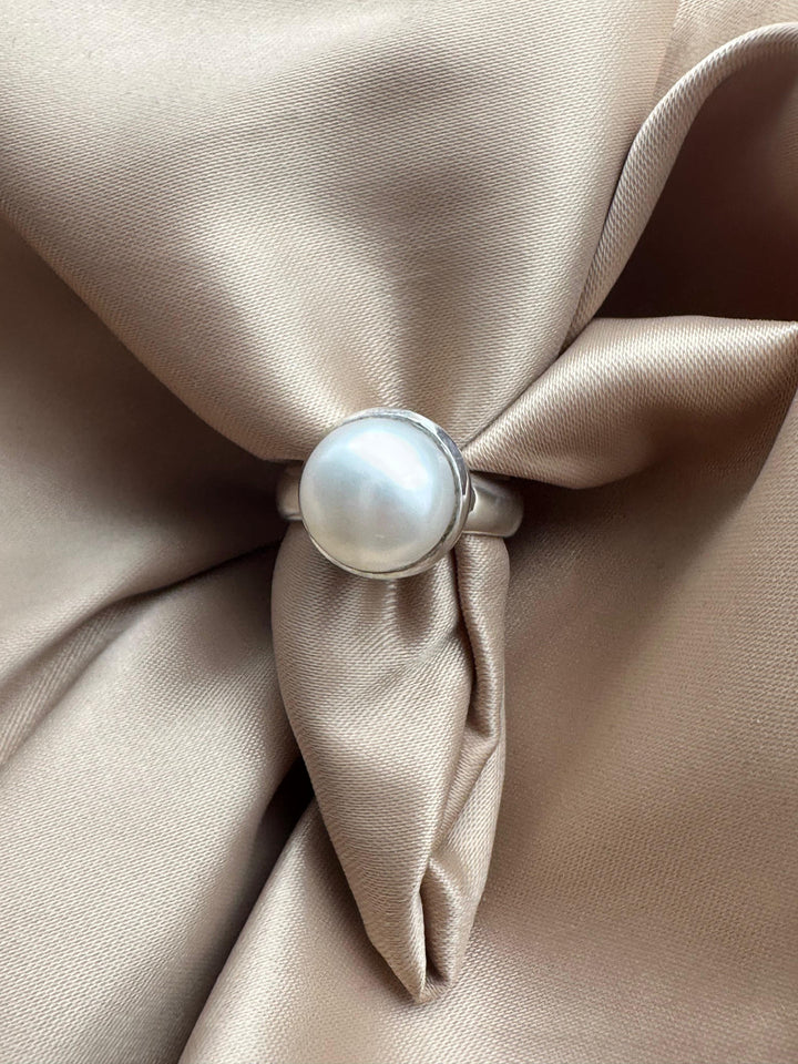 Pearl Silver Ring - Dokkana Gemstones