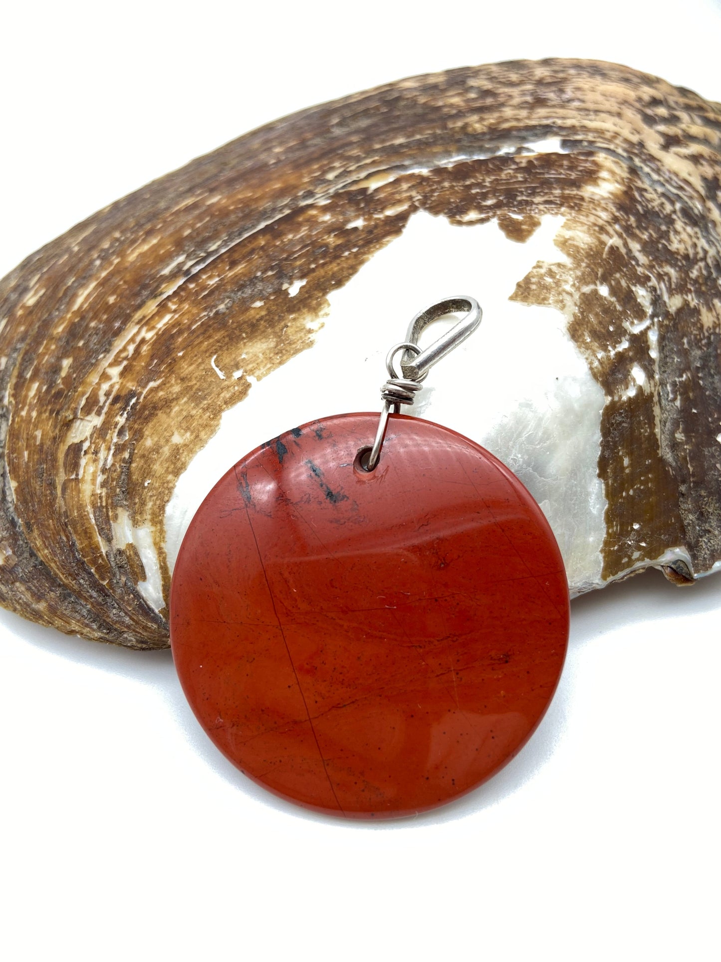 Red Jasper Silver Pendant - Dokkana Gemstones