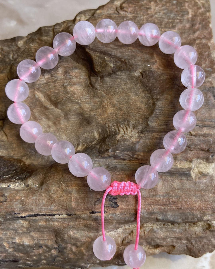 Rose Quartz Free Size Bracelet - Dokkana Gemstones