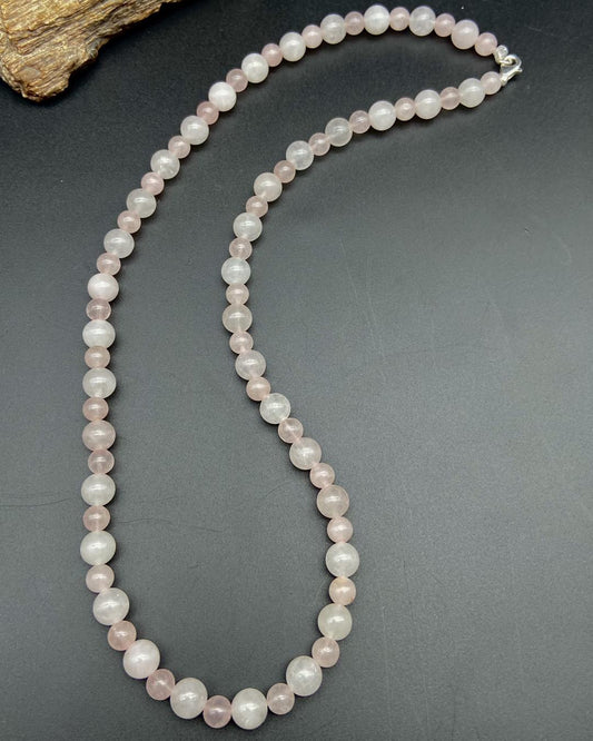 Rose Quartz Necklace - Dokkana Gemstones