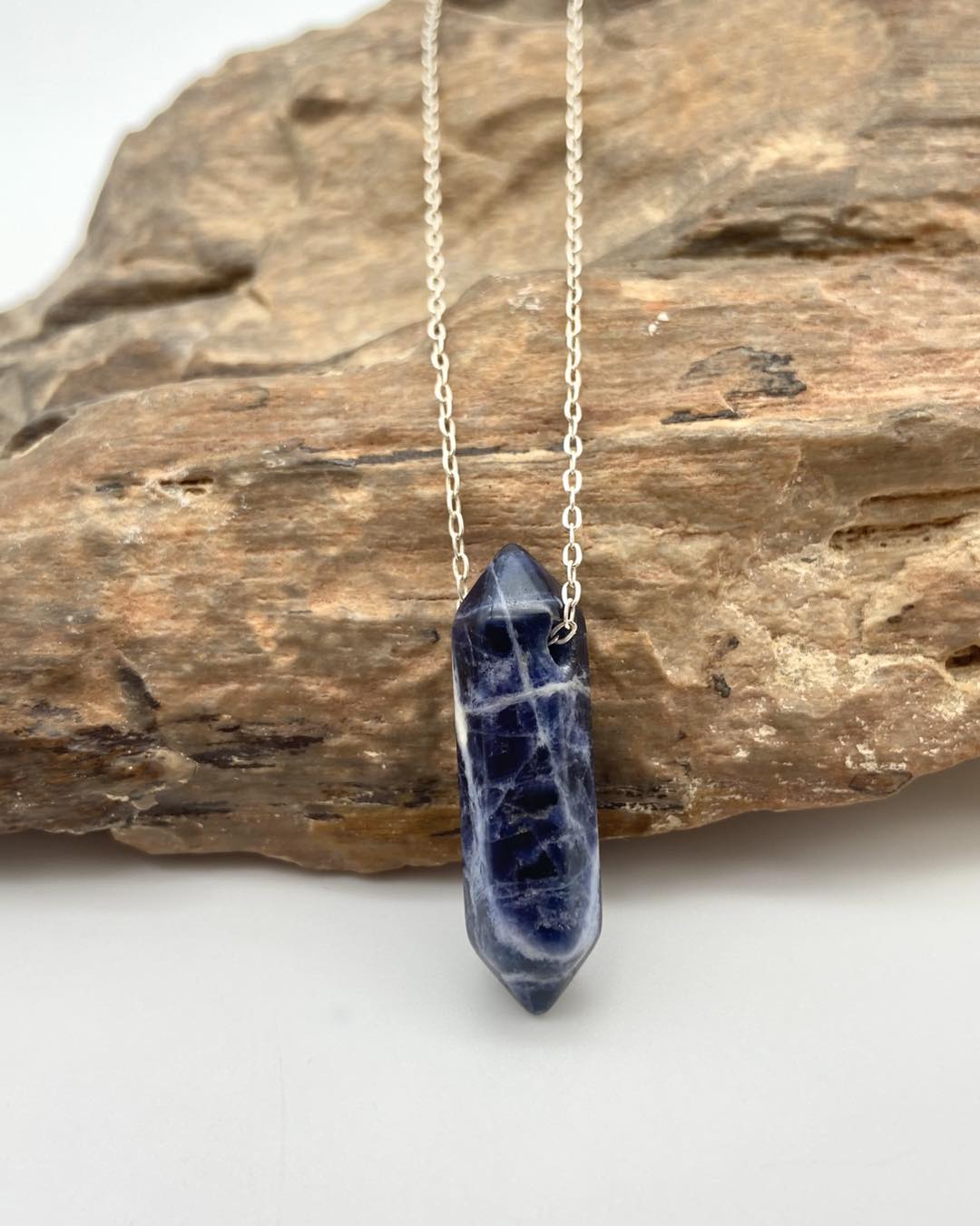 Sodalite Silver Pendant - Dokkana Gemstones