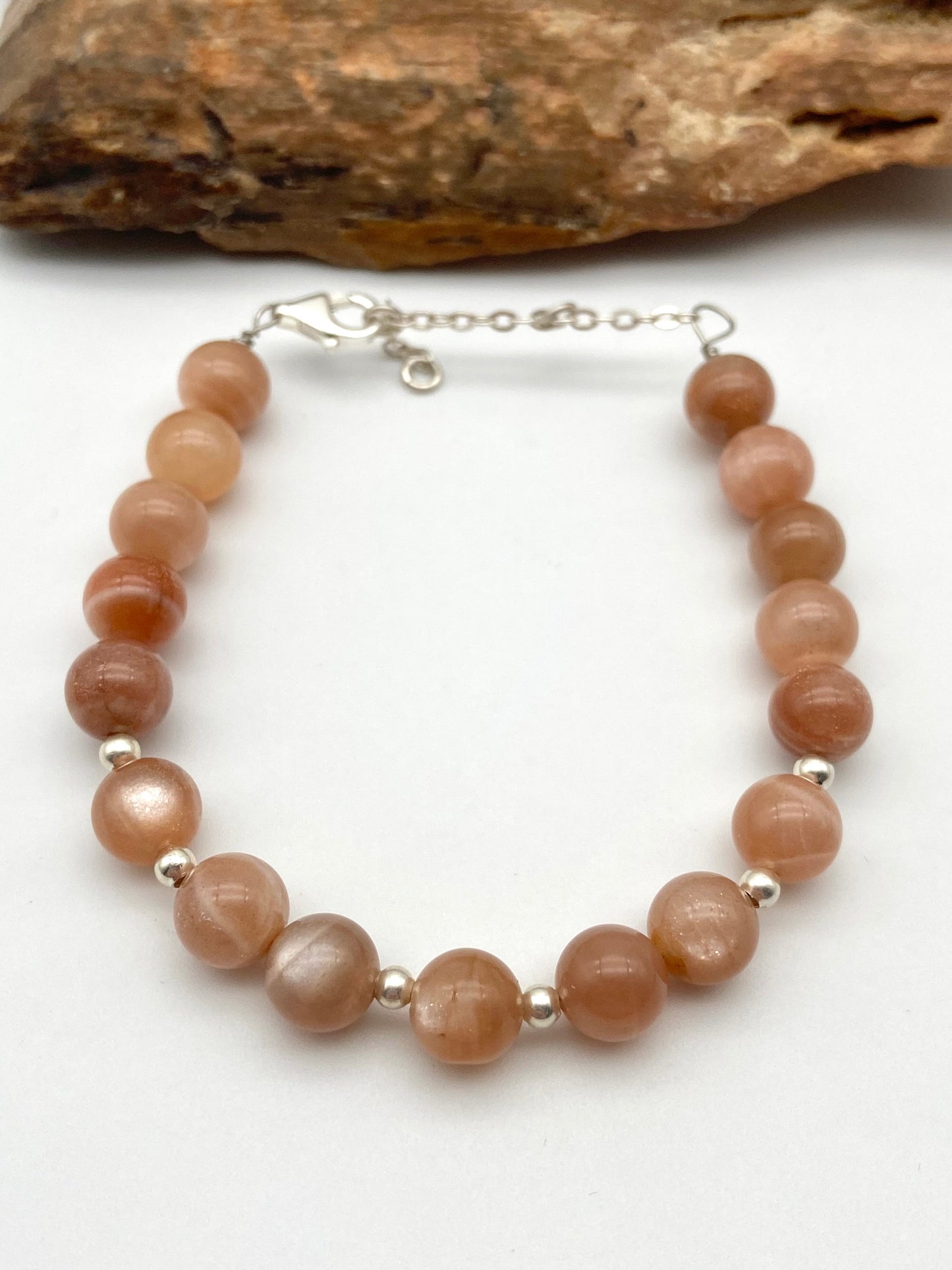 Sunstone Silver Bracelet - Dokkana Gemstones