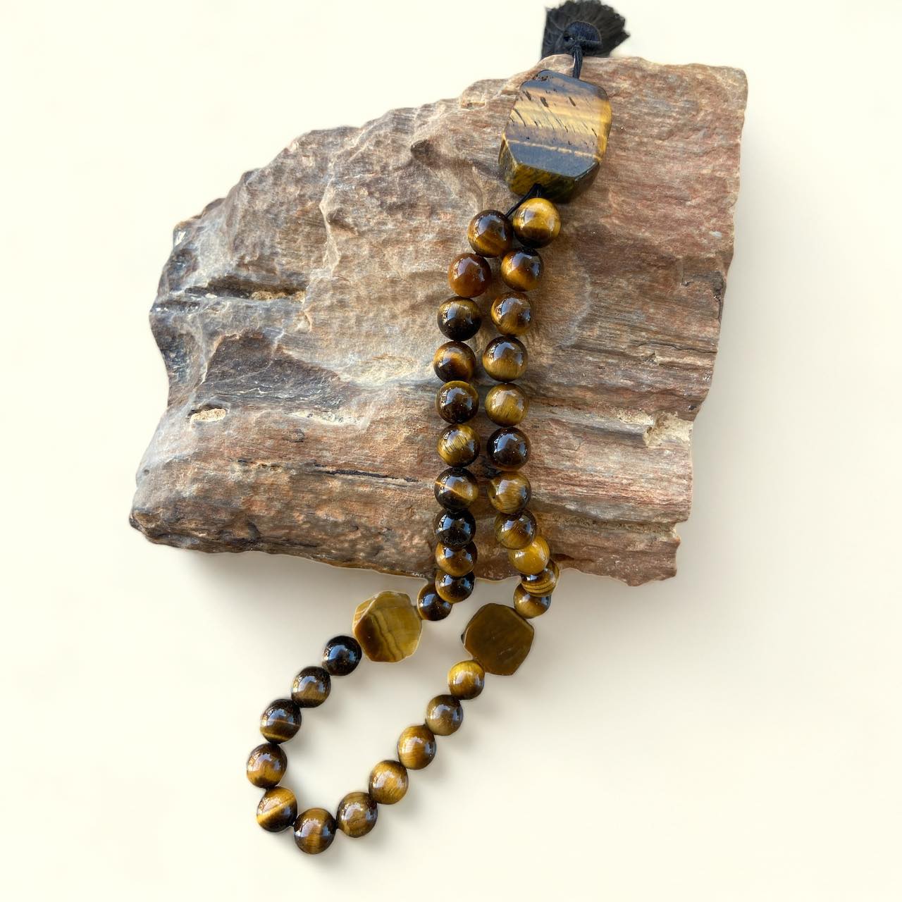 Tiger's Eye Rosary - Dokkana Gemstones