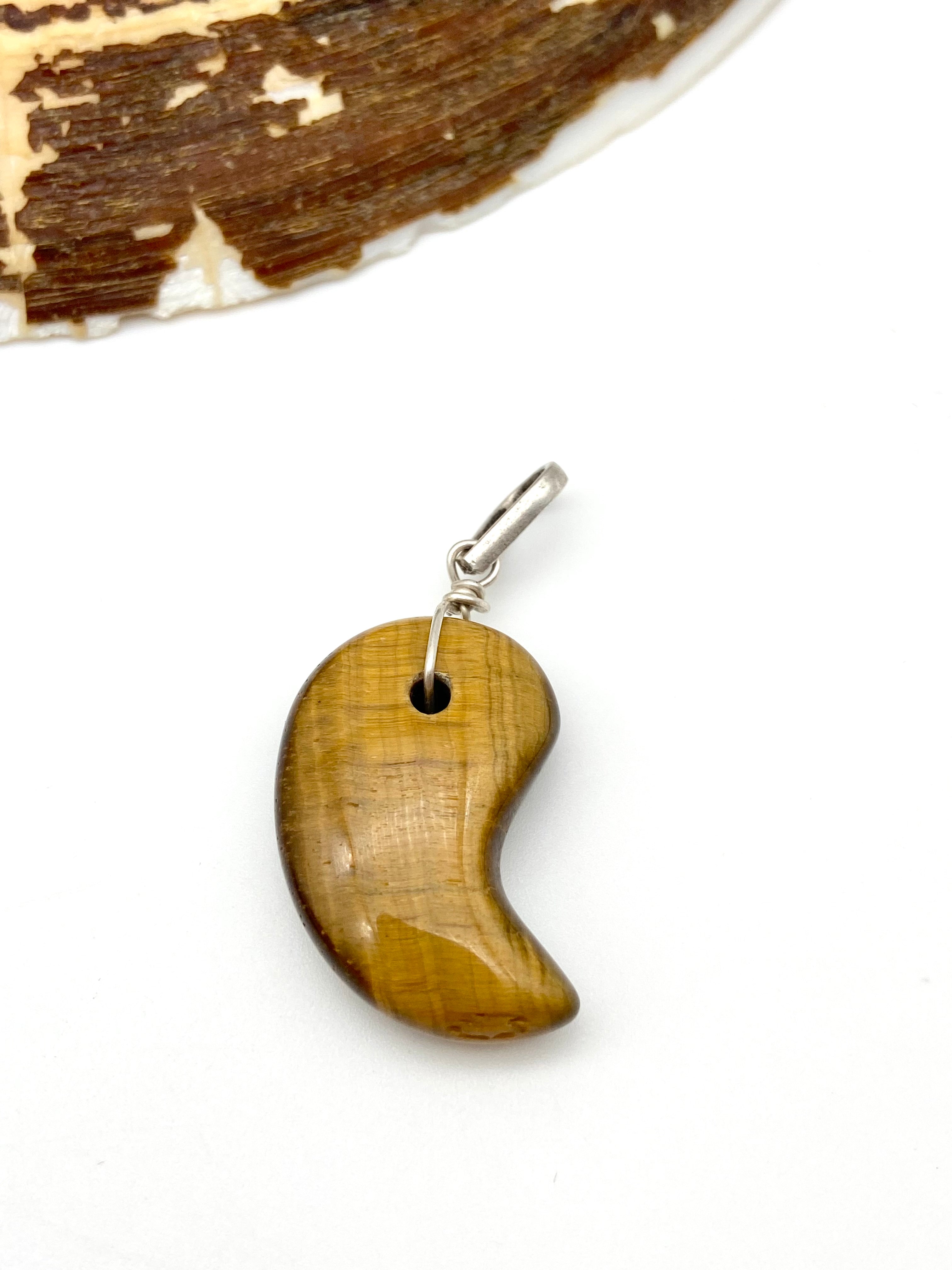 Tiger’s Eye Silver Pendants - Dokkana Gemstones