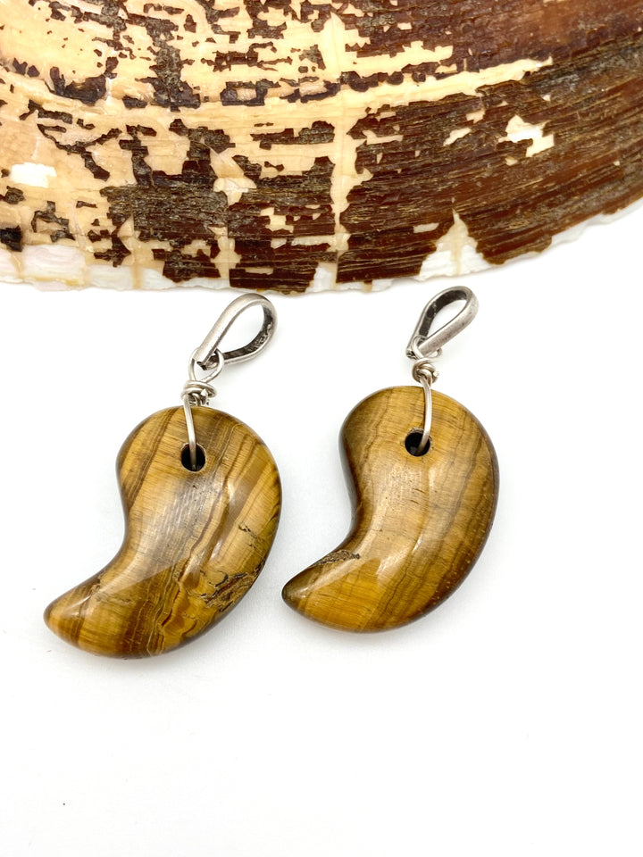 Tiger’s Eye Silver Pendants - Dokkana Gemstones