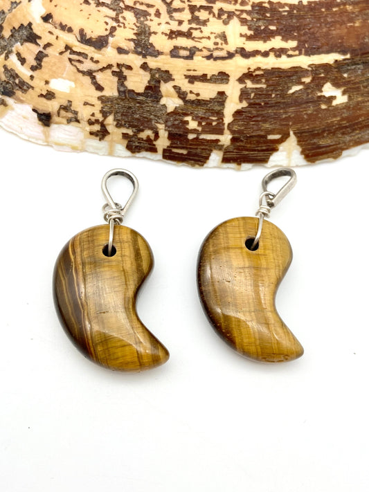 Tiger’s Eye Silver Pendants - Dokkana Gemstones