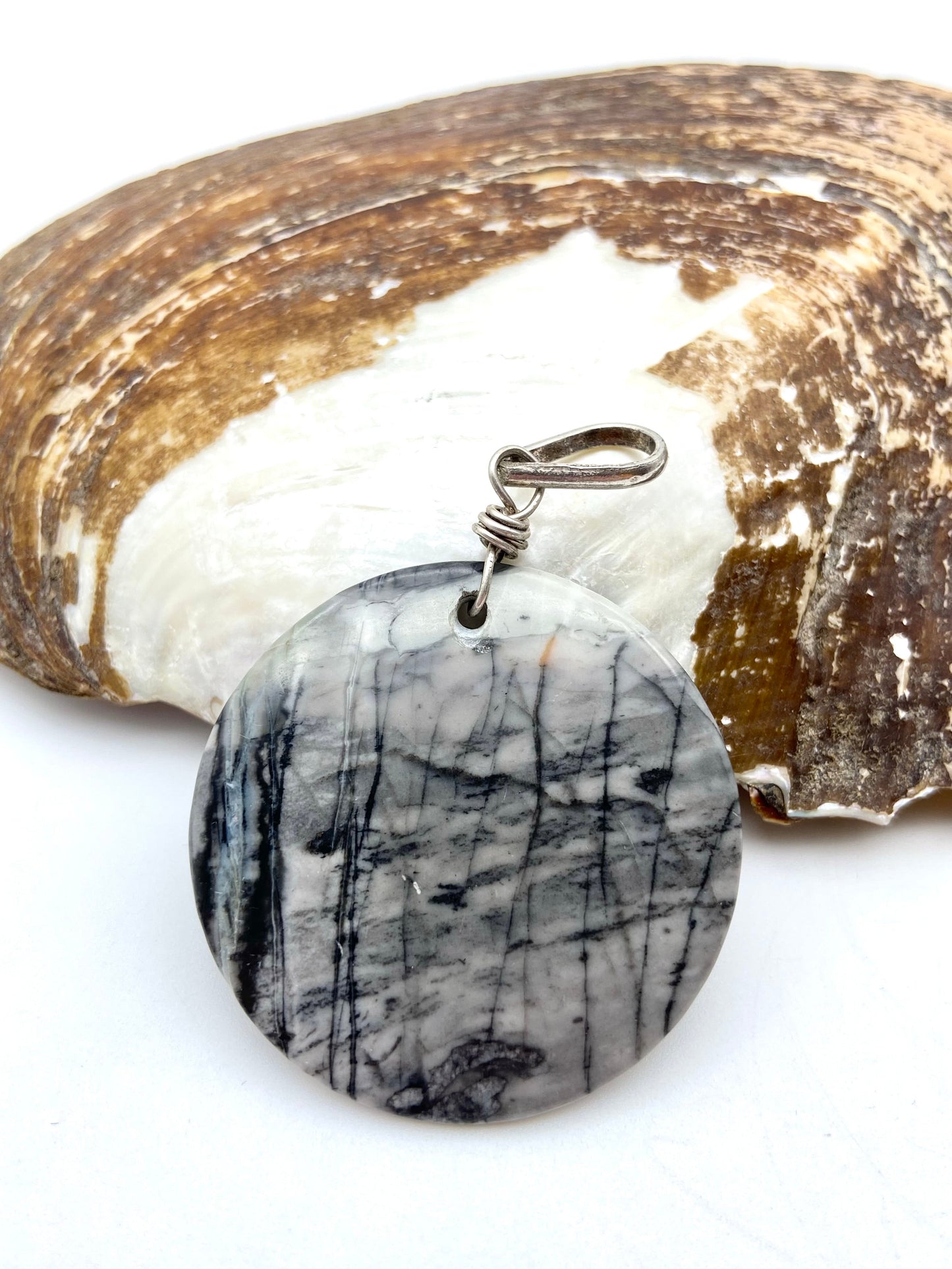 Zebra Jasper Silver Pendant - Dokkana Gemstones